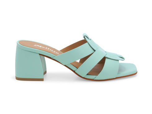 Made in Italy Slipper Heeled Melluso green leather N719D-227231